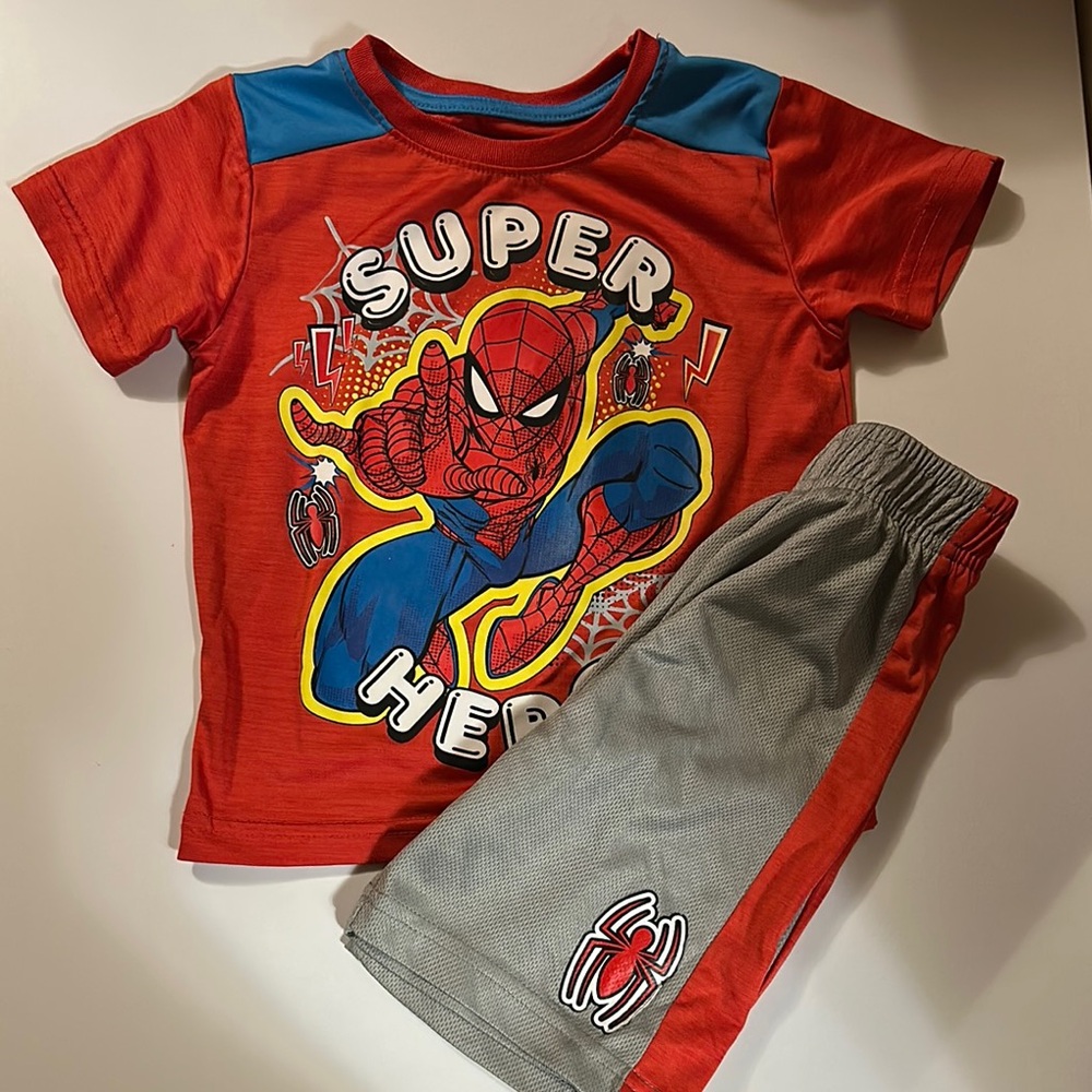 Spider-Man Kids Costume Set - Red and Gray